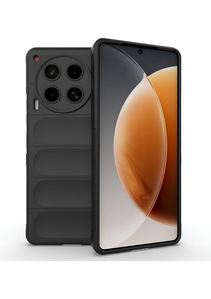 Tecno Camon 30 4g Kılıf Esnek Tpu Oyuklu Arka Yüzey Tasarımlı Silikon Kapak