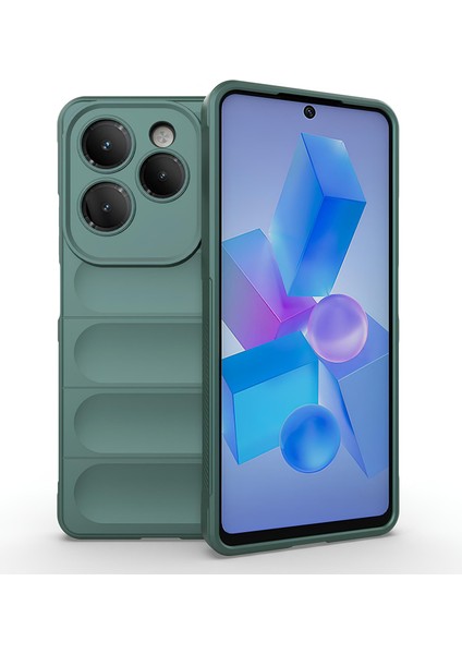 Infinix Hot 40 Pro Kılıf Esnek Tpu Oyuklu Arka Yüzey Tasarımlı Silikon Kapak