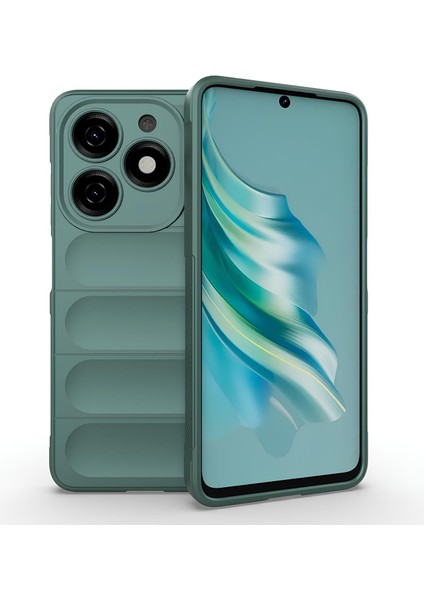 Infinix Hot 40I Kılıf Esnek Tpu Oyuklu Arka Yüzey Tasarımlı Silikon Kapak