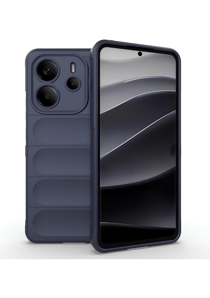 Xiaomi Redmi Note 14 4g Kılıf Esnek Tpu Oyuklu Arka Yüzey Tasarımlı Silikon Kapak