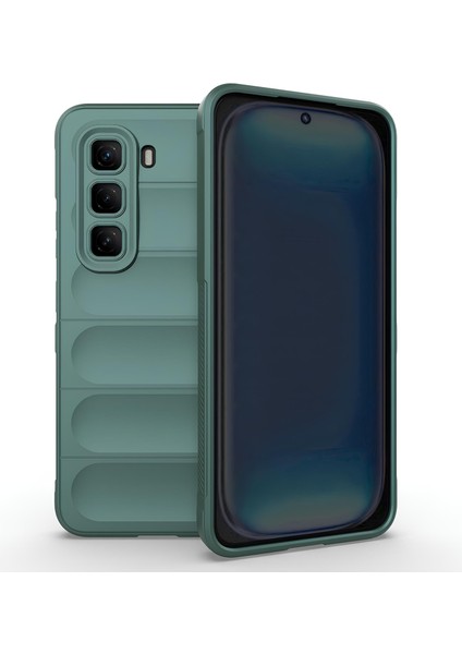 Infinix Hot 50 Pro 4g Kılıf Esnek Tpu Oyuklu Arka Yüzey Tasarımlı Silikon Kapak