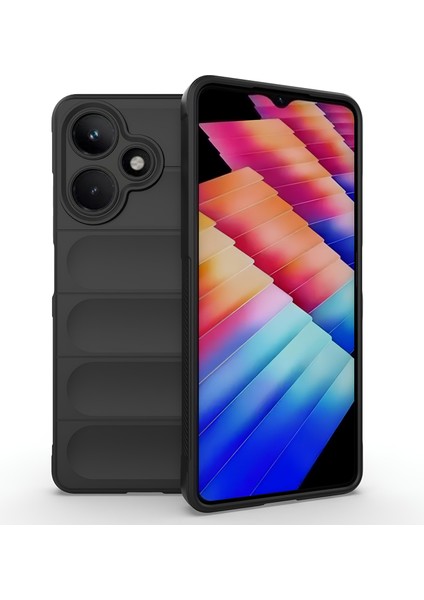 Infinix Hot 30 Kılıf Esnek Tpu Oyuklu Arka Yüzey Tasarımlı Silikon Kapak