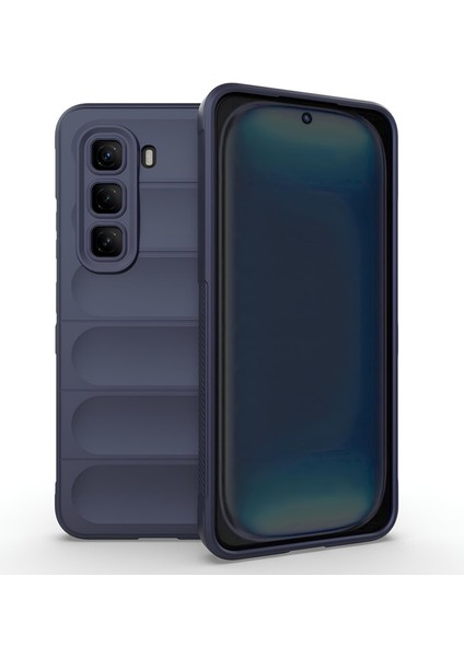 Infinix Hot 50 Pro 4g Kılıf Esnek Tpu Oyuklu Arka Yüzey Tasarımlı Silikon Kapak