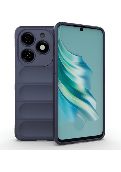 Tecno Spark 20C Kılıf Esnek Tpu Oyuklu Arka Yüzey Tasarımlı Silikon Kapak