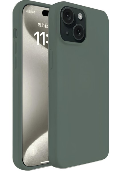iPhone 15 Plus Kılıf Yumuşak Tasarım Kamera Koruma Çıkıntılı Soft Kapak
