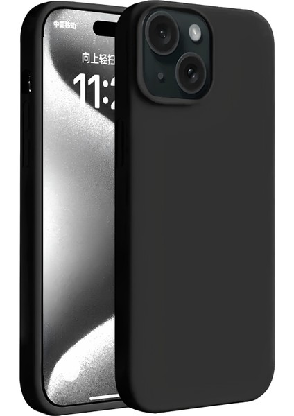 iPhone 15 Plus Kılıf Yumuşak Tasarım Kamera Koruma Çıkıntılı Soft Kapak