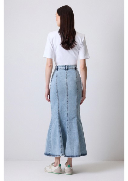 Denim Balık Etek