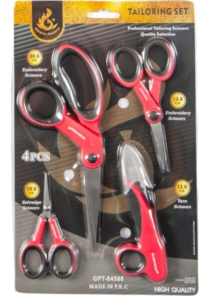 Makas Seti Dörtlü (Renk Stok Durumuna Göre)