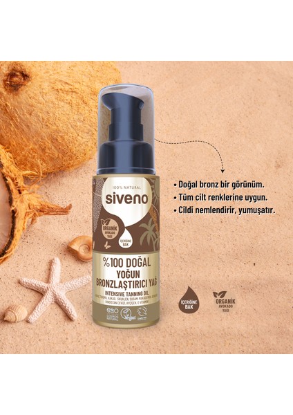 %100 Doğal Bronzlaştırıcı Yağ Organik Avokado Yağı Nemlendirici Yoğun Bronzlaştırıcı 50 ml