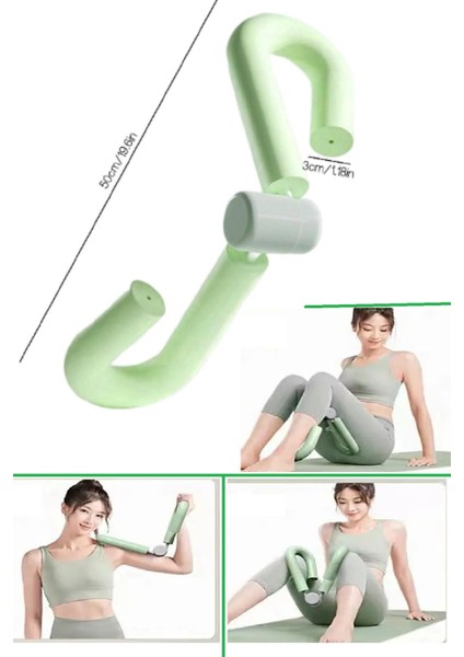 Yeşil Fitness Kıskacı (Thigh Toner) - Inner Excerciser (Pelvik Basen Sıkıştırıcı)