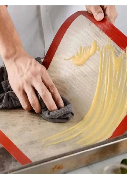 Silpat Yanmaz Yapışmaz Fırınlanabilir Yıkanabilir Silikon Pişirme Matı 30X40 indirimleri