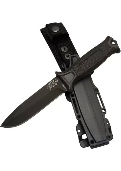 Tiger Tactical Htm 1041 A Siyah Outdoor / Survival Bıçak 27cm - Kauçuk Sap, Kılıflı, Kutulu