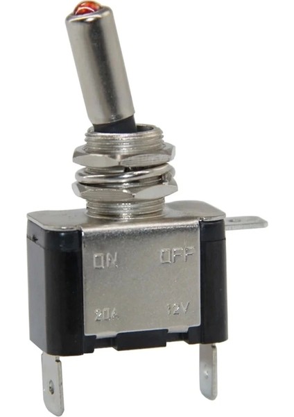 12 Volt Dc 20 Amper Toggle Switch On-Off Işıklı (IC-151A) (5047)