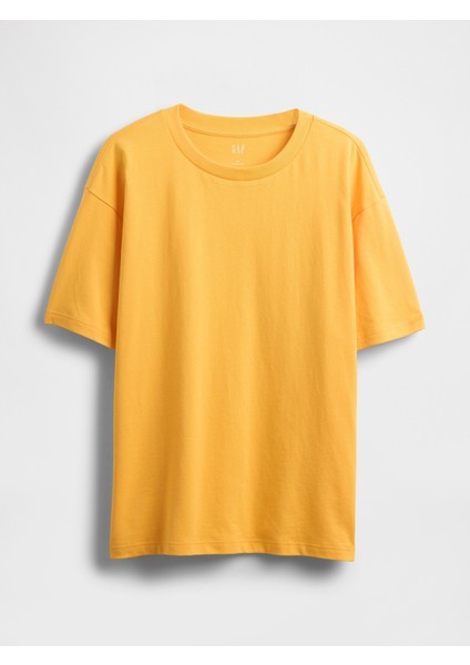 Erkek Sarı Gap Logo Oversize T-Shirt fiyatları