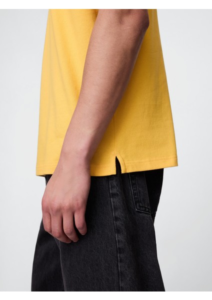Erkek Sarı Gap Logo Oversize T-Shirt modelleri
