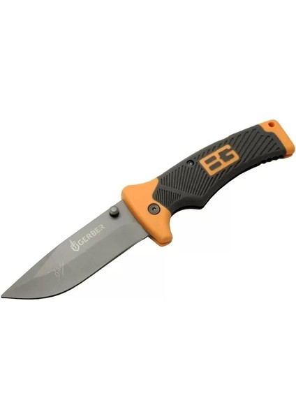 Bear Grylls 113 Turuncu Kamp Çakı 21cm - Manuel, Kemerlikli