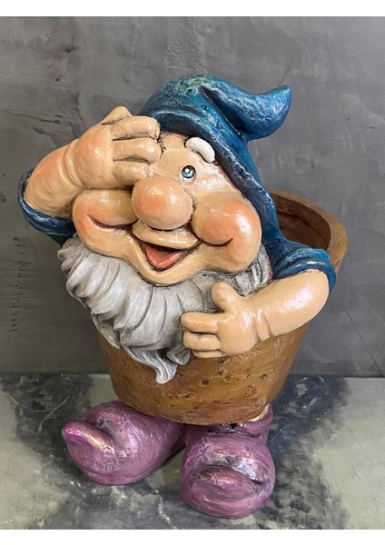 Şans Cücesi Polyester Jumbo Saksı Model 2