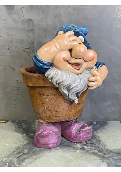 Şans Cücesi Polyester Jumbo Saksı Model 2
