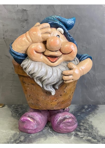 Şans Cücesi Polyester Jumbo Saksı Model 2