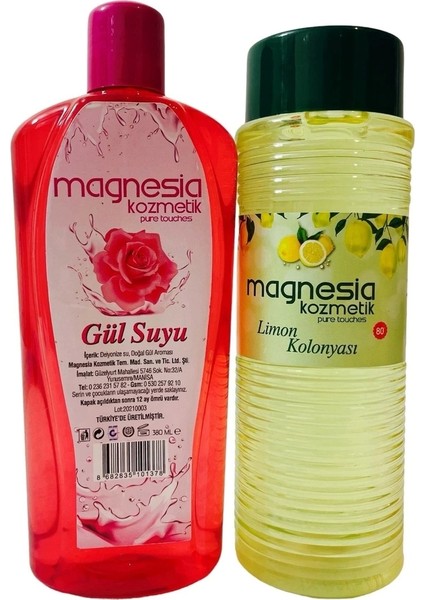Süper Set 400 ml Limon Kolonyası 380 ml - Doğal Gülsuyu