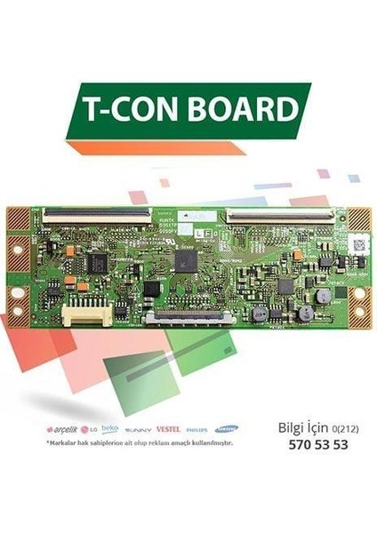 Samsung Runtk 5351TP - UE32F5070 - UE32F5570 - CY-HF320BGSV1H - LCD LED T-Con Board