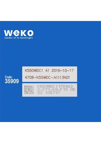 Awox U5600STR/4K/S 55'' Inç 8 Adet Tv LED Bar (Seri 1) fiyatları