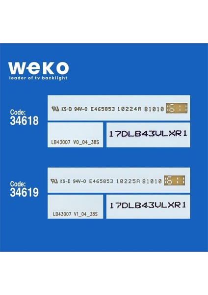 Vestel 43FD7350 43'' Inç 4 Adet Tv LED Bar fiyatları