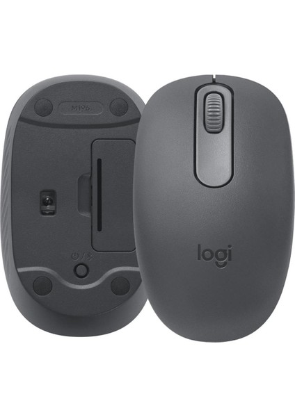 M196 1000DPI Optik Kablosuz Bluetooth Mouse Gri 910-007459