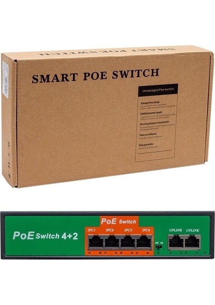 Poe4+2 72W 10/100 Mbps Poe Ethernet Switch