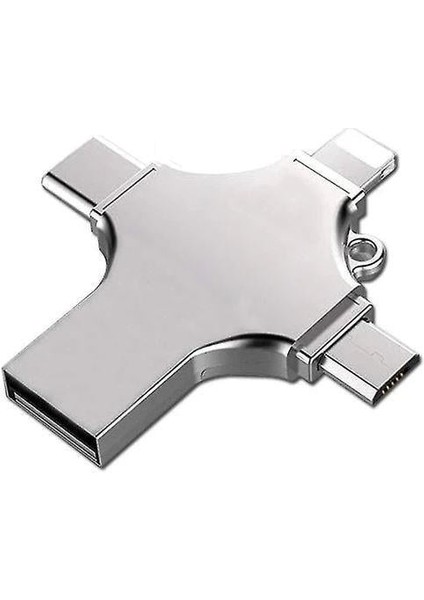 FS-26598 4 In 1 16GB Flash Bellek (Usb - Type-C - Micro USB - Lightning)