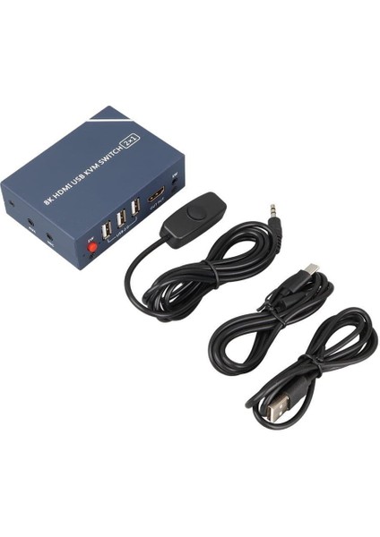 PM-11777 8k HDMI USB Kvm Switch 2x1
