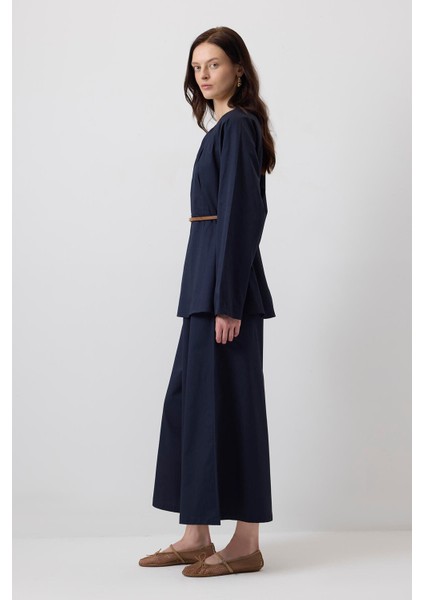 Kemerli Tunik Pantolon Takım