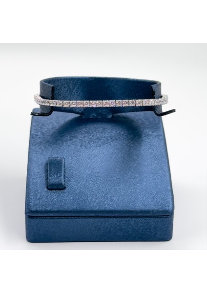 Pırlanta Montür Su Yolu Gümüş Bileklik - 2,5mm modelleri