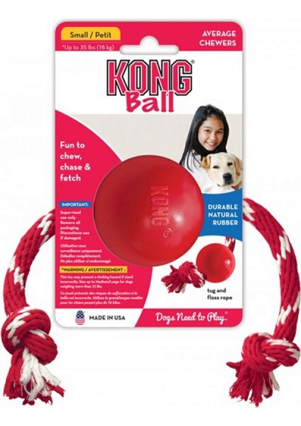Köpek İpli Oyun Topu S 6,5cm