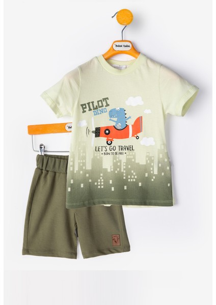 Dinazor Erkek Bebek Alt Ust Takım Şortlu Erkek Bebek Takım Ikili Erkek Çocuk Takım Erkek Bebek Giyim fiyatları