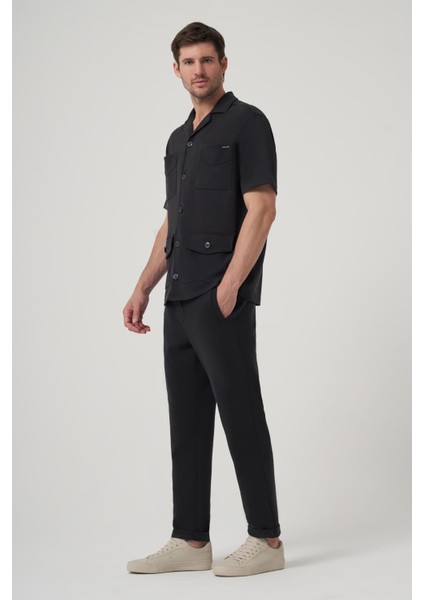 Louıs Siyah Modal Içerikli, 4 Cepli Relaxed Fit Gömlek modelleri