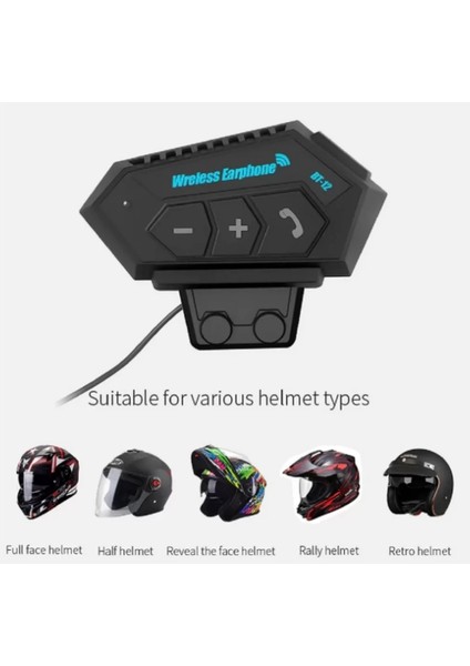 BT12 Kask Kulaklık Bluetooth Motosiklet Kulaklık Interkom Motorsiklet Kulaklık fiyatları