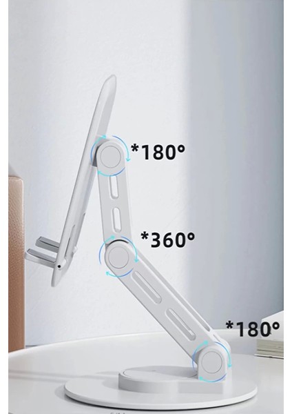 F17S Masaüstü Telefon Tutucu Döner Tabanı Alüminyum Paslanmaz Çelik Katlanabilir modelleri
