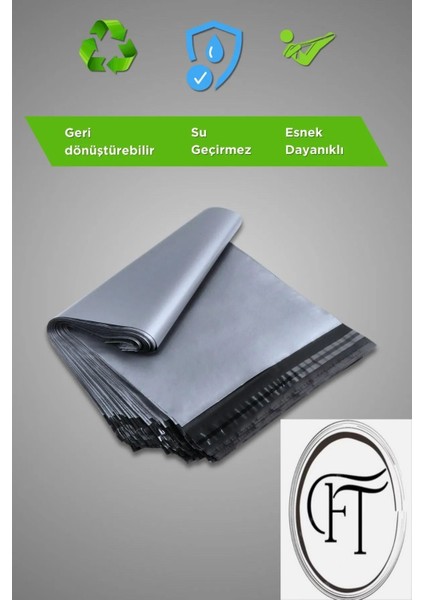 Geri Dönüştürülebilir 45X55X5 cm 100 Adet Cepli Kargo Poşetleri
