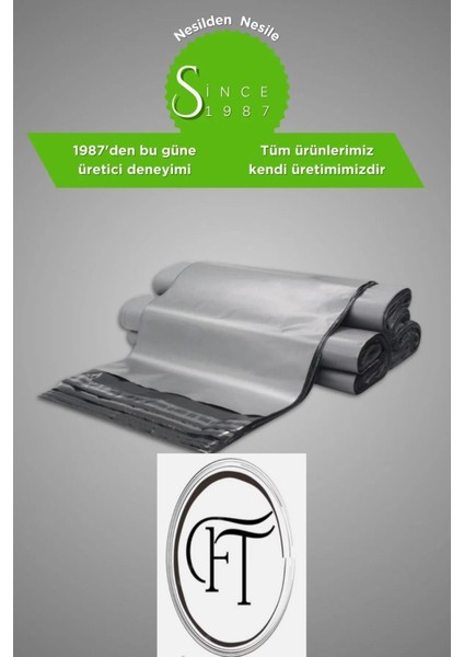 Geri Dönüştürülebilir 45X55X5 cm 100 Adet Cepli Kargo Poşetleri