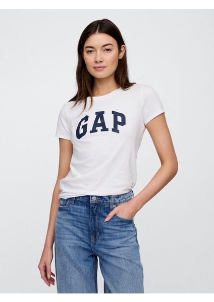 Kadın Orange Kıss Neon 2'li Gap Logo Kısa Kollu T-Shirt Seti