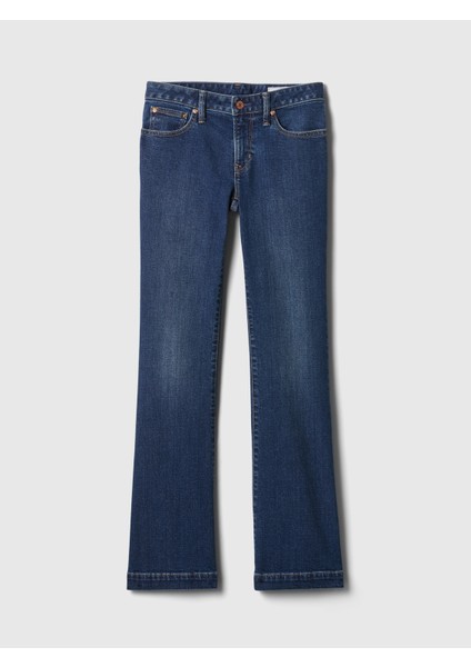 Kadın Koyu Mavi Low Rise Bootcut Jean Pantolon modelleri