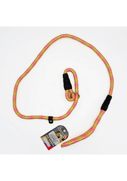 Köpek Uzatma +Boğma 14mm x120cm Sarı Pembe