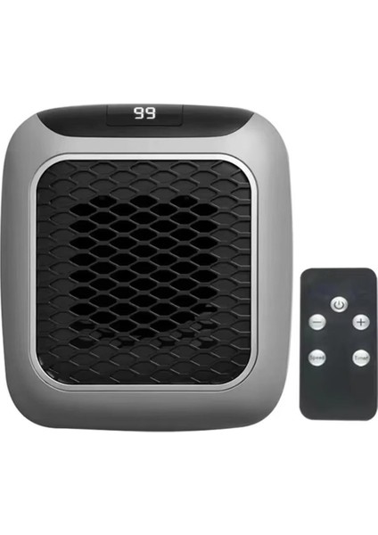 PM-26513 800 Watt Priz Tipi Uzaktan Kumandalı Taşınabilir Isıtıcı (Zamanlayıcı - Otomatik Kapanma)