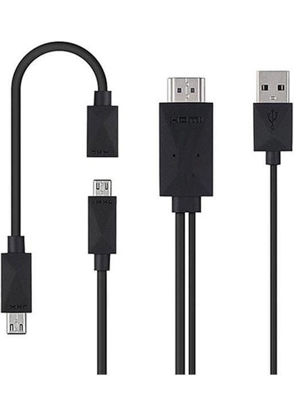Micro USB S2-S3-S4 Uyumlu HDMI Çevirici Kablo