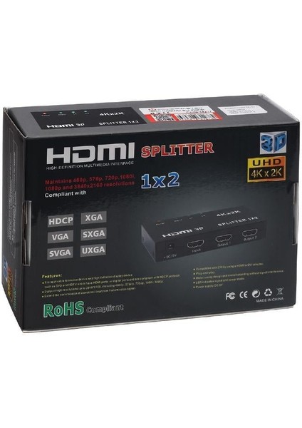 2 Port 1080P HDMI Dağıtıcı PM-14217