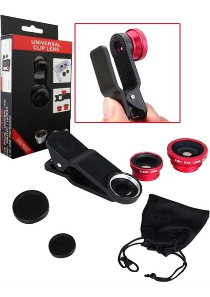 Universal Akıllı Telefon Lens Seti