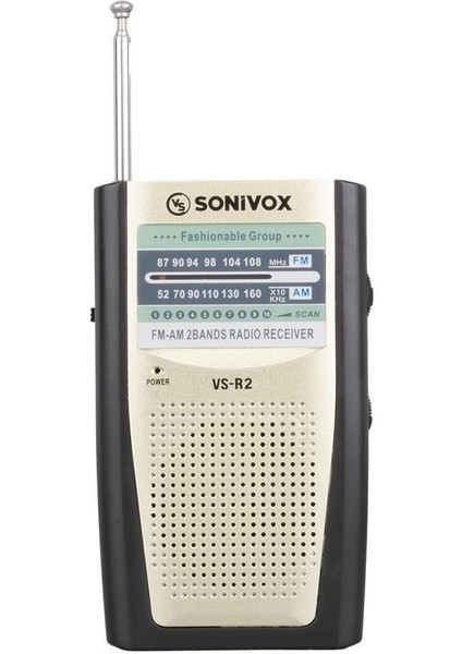 Vs-R2 Analog Radyo Krem Renk