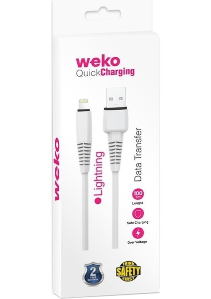 WK-22022 USB To Lightning Telefon Şarj Kablosu