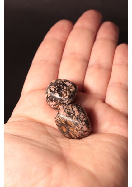 Sertifikalı Rodonit Tambur Kütle Doğal Taş